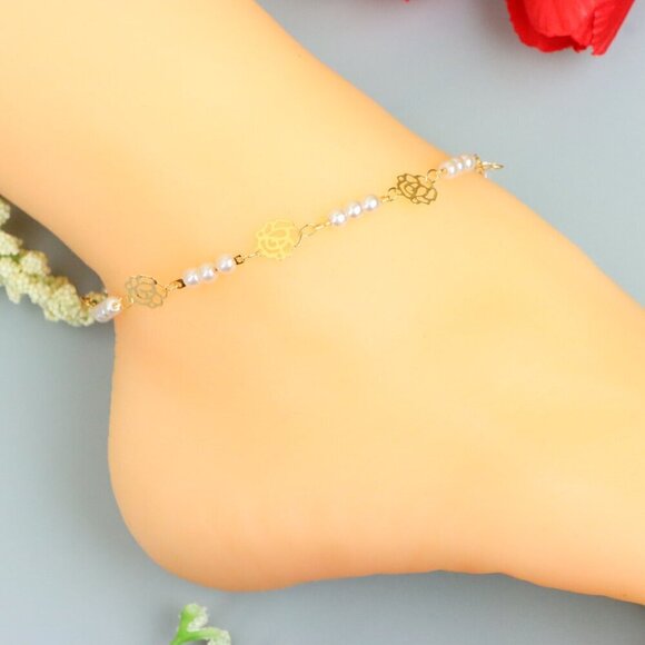 "Handmade Anklet – A Stylish Choice for Women, Thoughtful Gift Idea, EVCH1745 - Picture 4 of 10